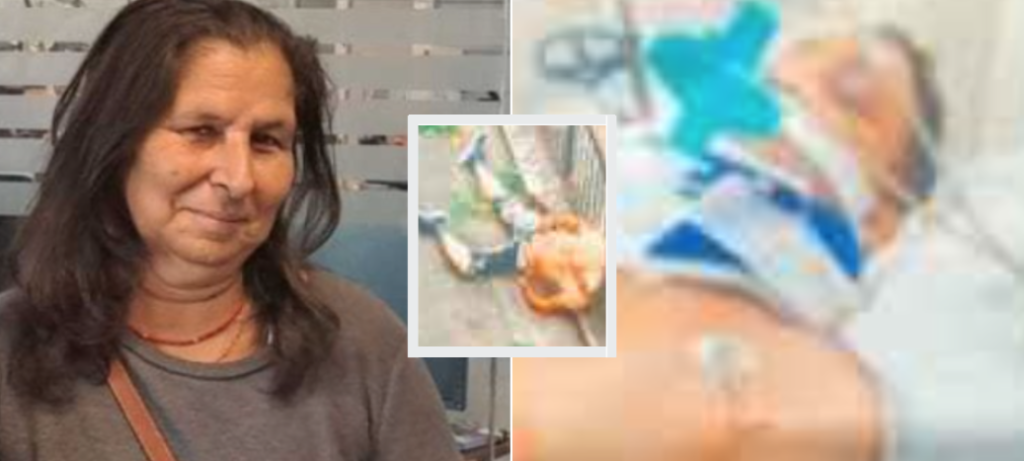 Disabile giù dalla finestra