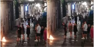 Fuochi d'artificio ai Quartieri Spagnoli