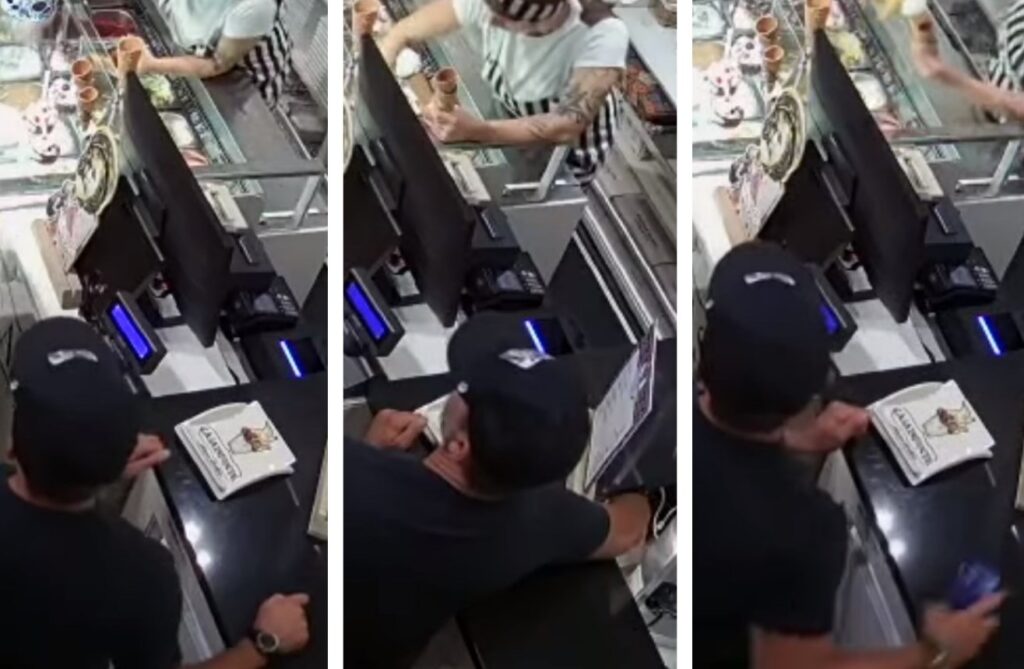 Ladro ruba telefono Casa Infante