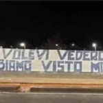 Maroni striscione ultras Napoli