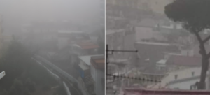 Nebbia a Napoli