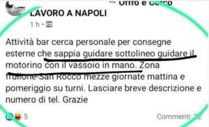 Offerta di lavoro a Napoli