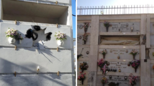 degrado cimitero Frattamaggiore