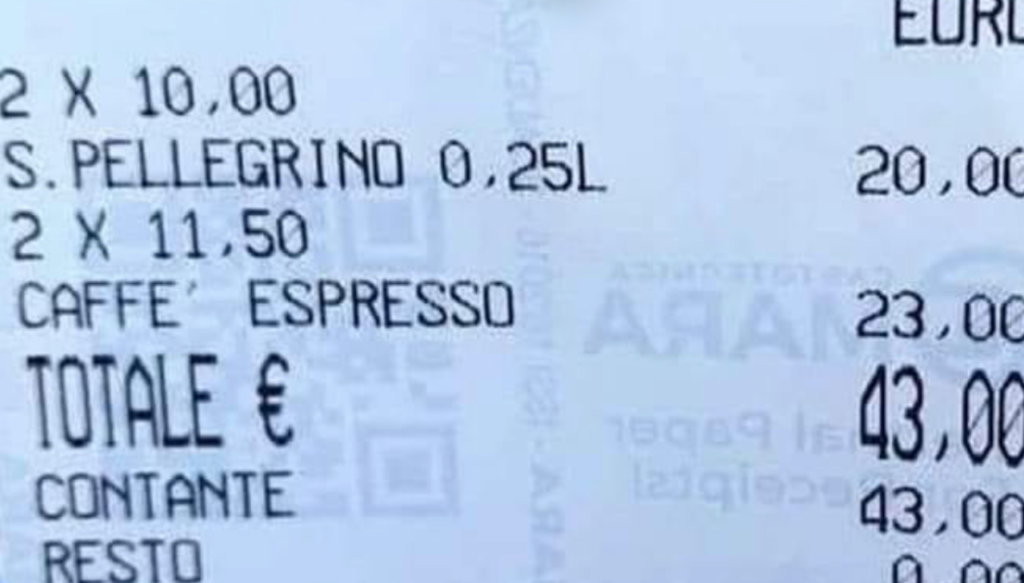 Scontrino folle Scafati