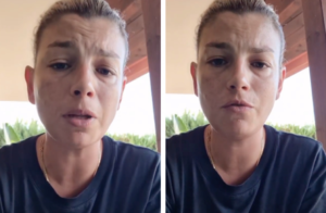 Emma e il messaggio sui social