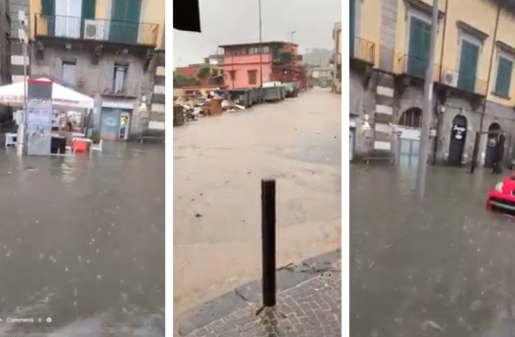 Maltempo a Napoli