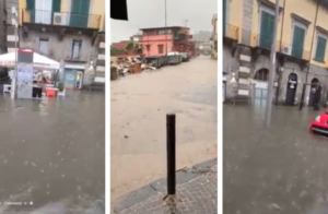 Maltempo a Napoli