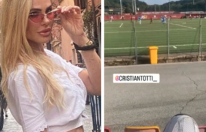 Ilary Blasi a Trigoria