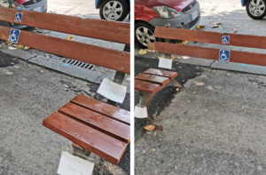 Panchina per disabili