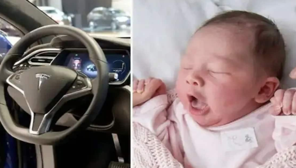 bambino nasce un auto