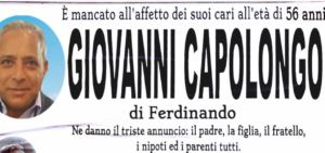 Giovanni muore in incidente