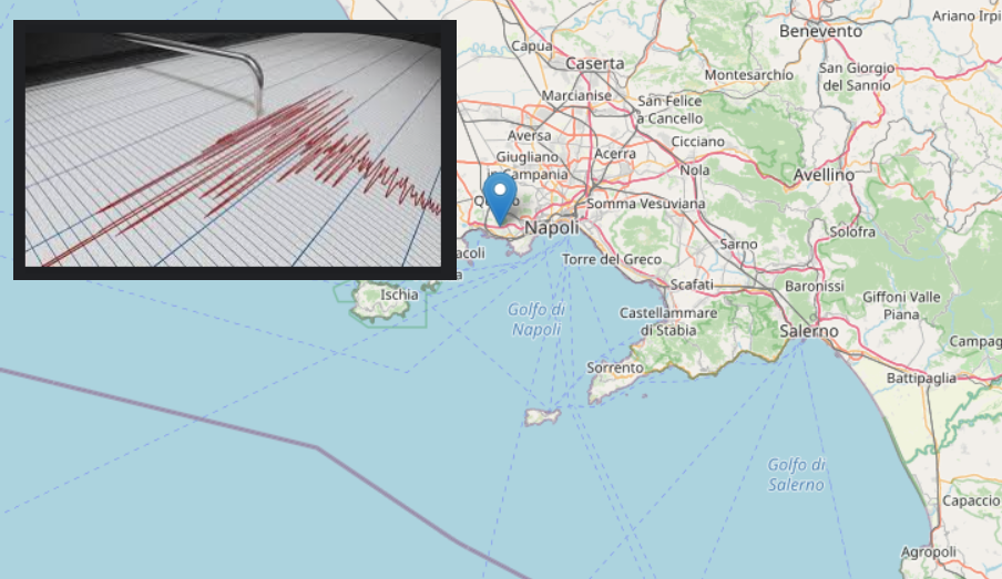 Scossa di terremoto ai campi flegrei