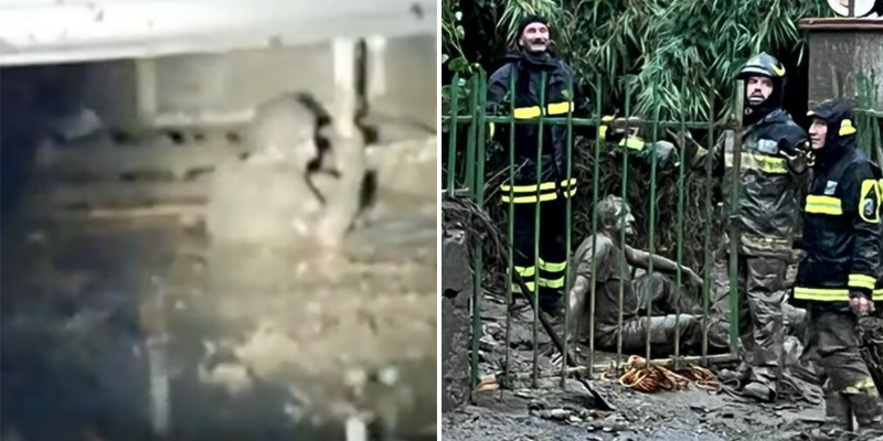 ischia uomo salvato fango