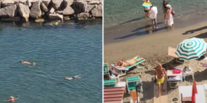 napoli gente a mare