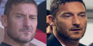 totti in lacrime