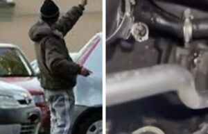 Abusivo distrugge auto