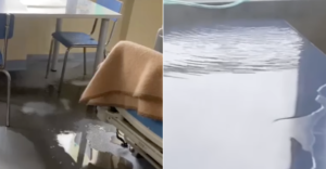 Piove nell'ospedale Cardarelli