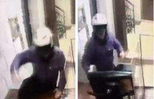 Ruba sedia dalla portineria