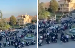 Colpi di pistola durante le esequie