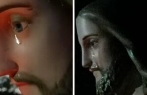Statua Gesù piange