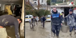 Studenti spalano il fango a Ischia