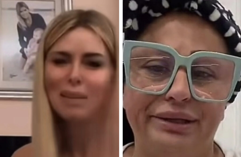 Rita De Crescenzo in videochiamata con Loredana Lecciso