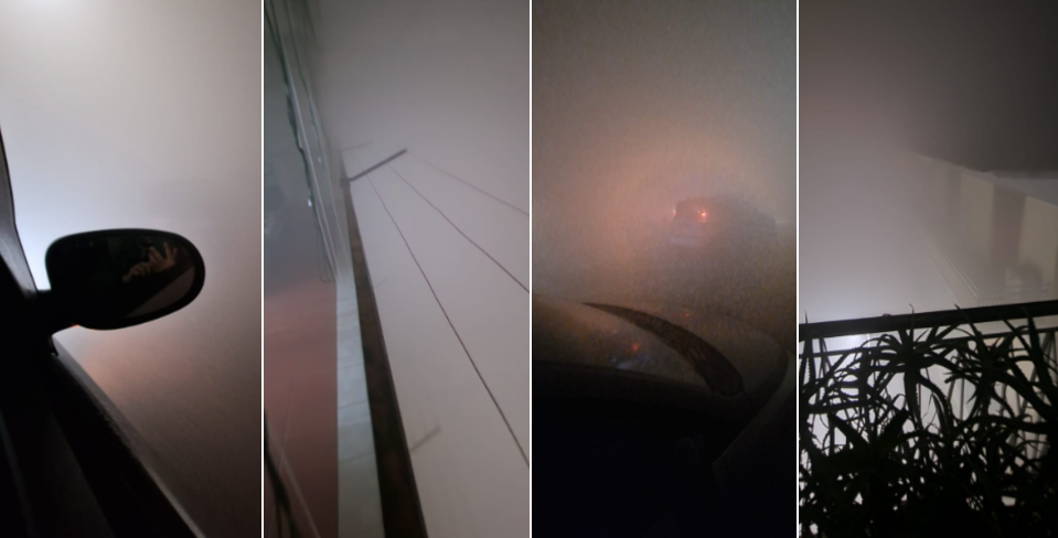 Nebbia di capodanno a Napoli
