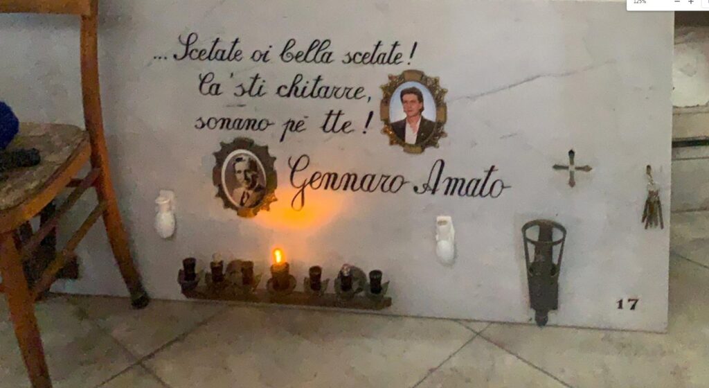 Salma nel loculo di famiglia