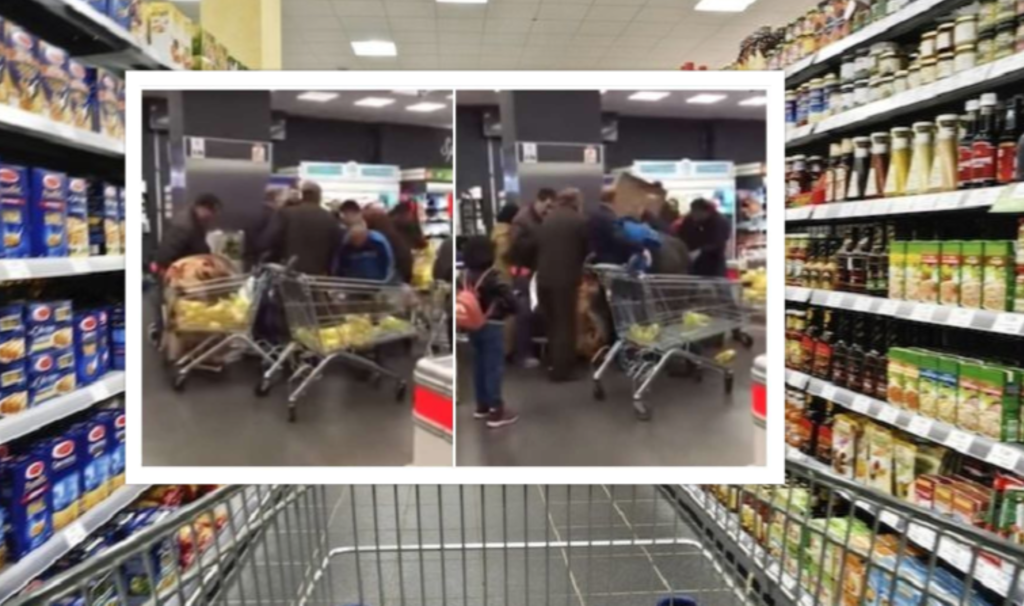 caos supermercato varcaturo