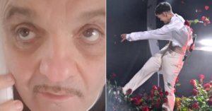 Peppe Iodice al telefono con il papà di Blanco