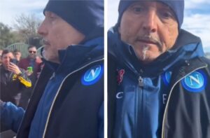 Spalletti sgrida tifoso