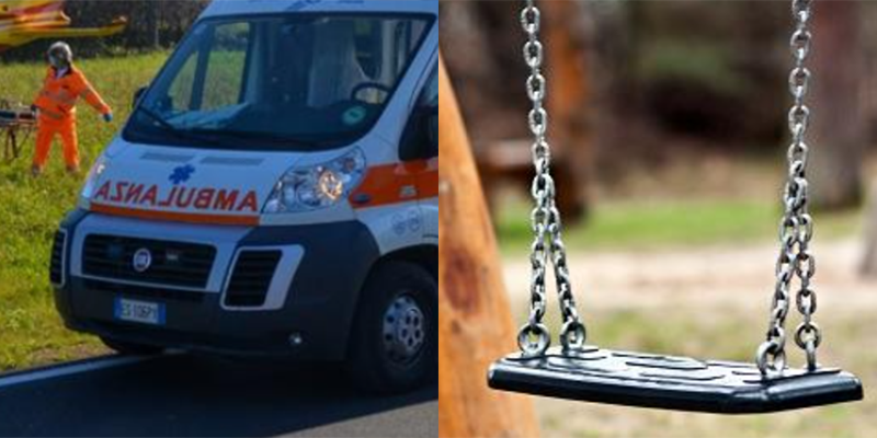 cade altalena e muore