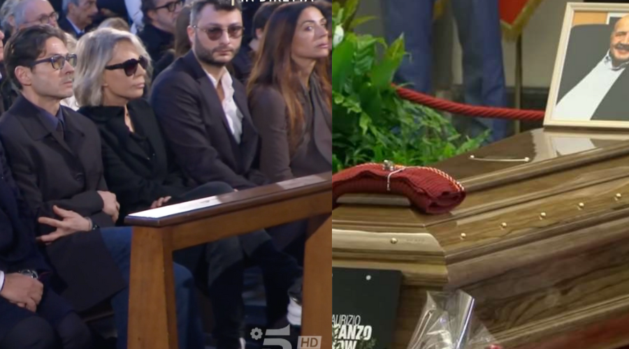 Funerali Maurizio Costanzo, l'arrivo di Maria De Filippi: il gesto con il figlio Gabriele