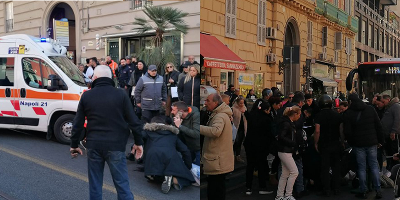 via giordano bruno incidente soccorsi in ritardo