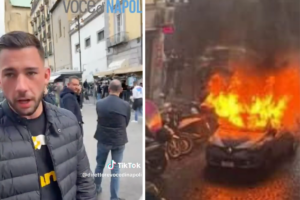 aggredito direttore vocedinapoli piazza del Gesù tifosi entracht