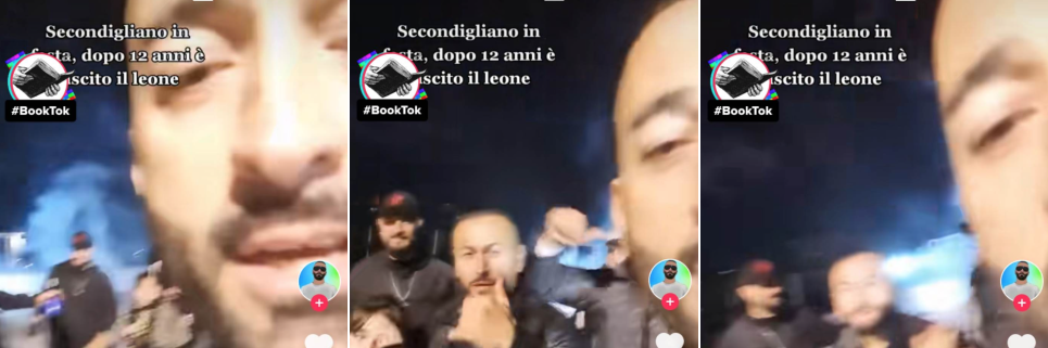 Festa per l'uscita dal carcere dopo 12 anni a Scampia