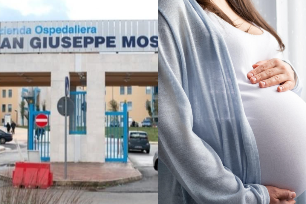 donna incinta impazzisce picchia infermiera