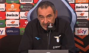 maurizio sarri prima del match con inter