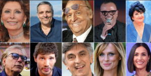 I vip tifosi del Napoli celebrano la vittoria dello scudetto