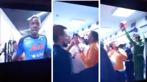 entra nello spogliatoio del napoli