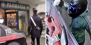 rapina farmacia san giorgio a cremano